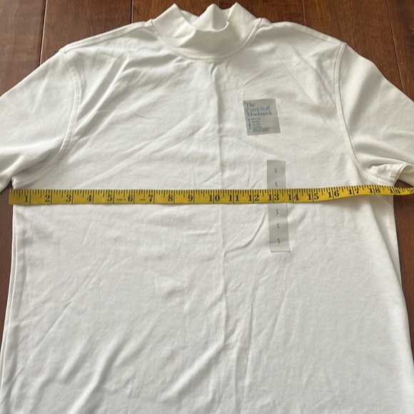 Croft Barrow Long Sleeve High Neck White Shirt Size S Extra Soft New With Tag - Picture 6 of 8
